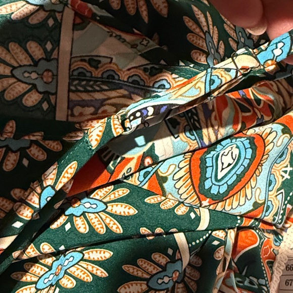 Boho Paisley Print Tassel Hem Cami Dress Sz.XS - Picture 11 of 13